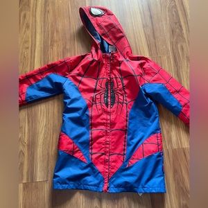 Disney brand spider man rain coat